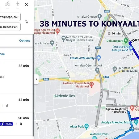 דירה Big Flat 20 Minutes To Oldtown אנטליה